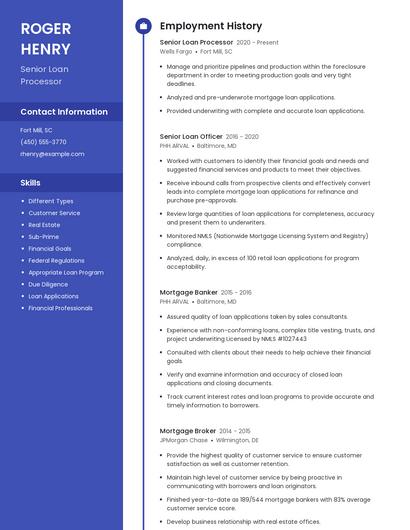 Resume example 5
