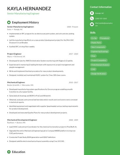 Resume example 4