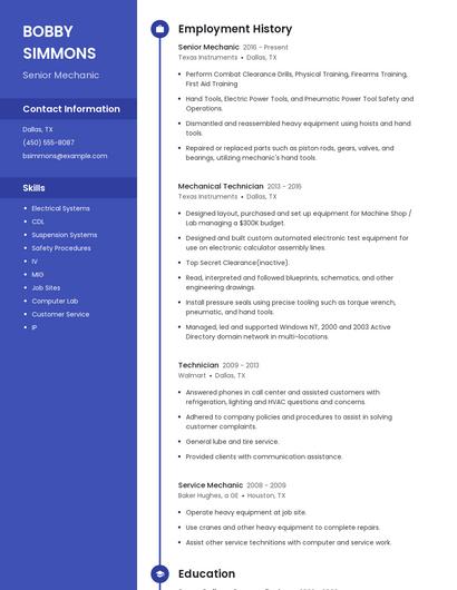 Resume example 4