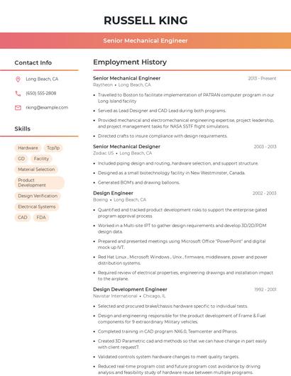 Resume example 3