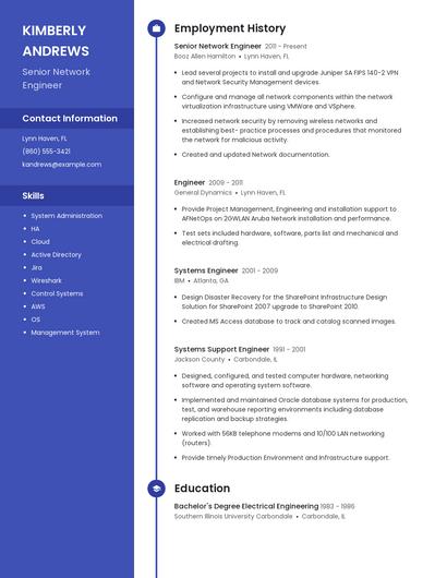 Resume example 5