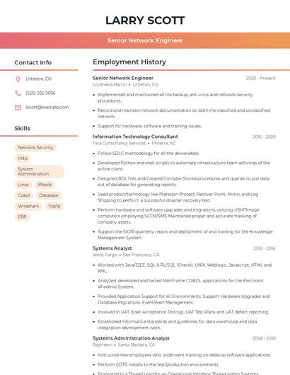 Resume example 3