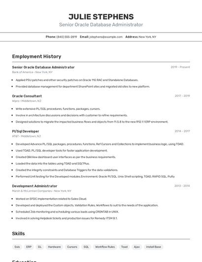 Resume example 2