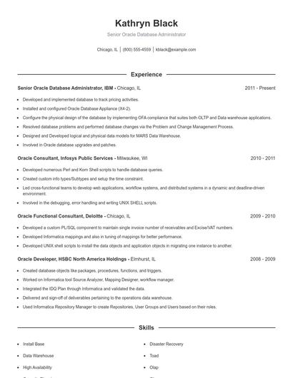 Resume example 1