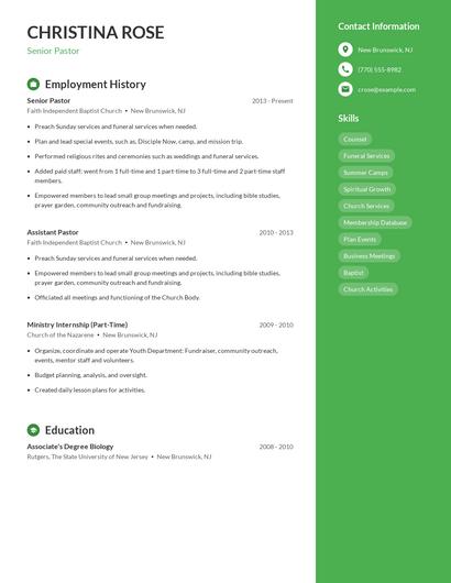 Resume example 4