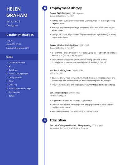 Senior PCB Designer Resume