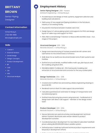 Resume example 5