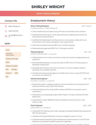 Resume example 3