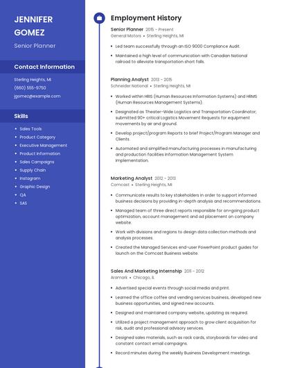 Resume example 4