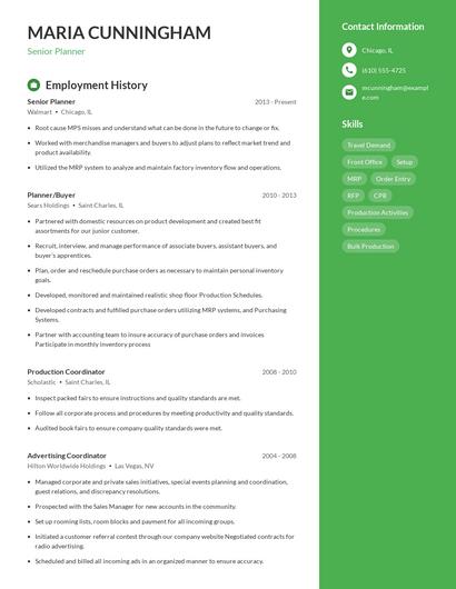 Resume example 5