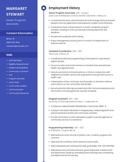 Resume example 4