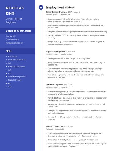 Resume example 5