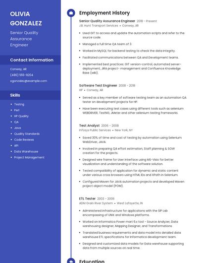 Resume example 5