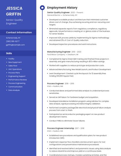 Resume example 4