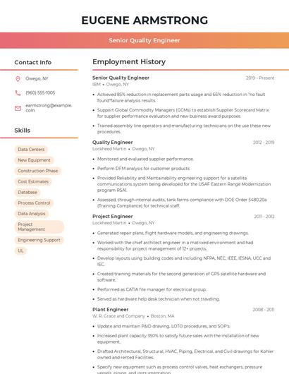Resume example 3