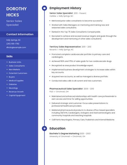 Resume example 5