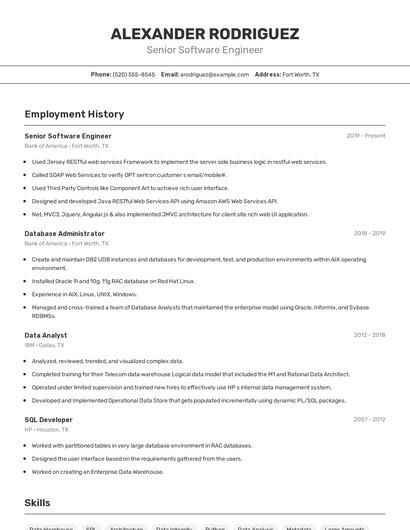Resume example 2