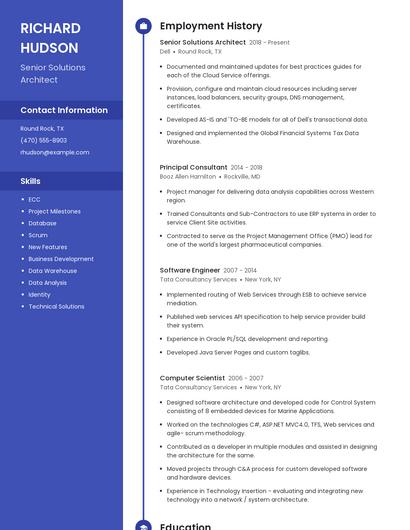 Resume example 4