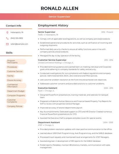 Resume example 3
