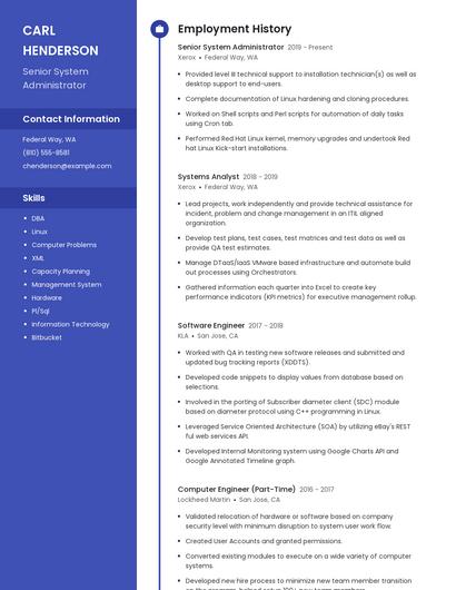 Resume example 4