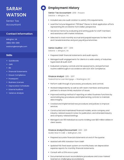 Resume example 4