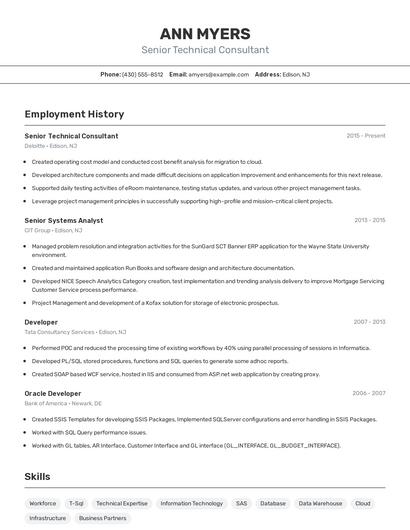 Resume example 2