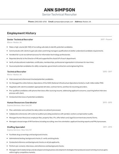 Resume example 2