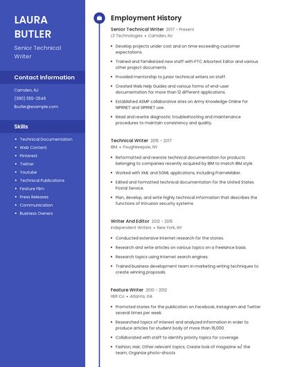 Resume example 5