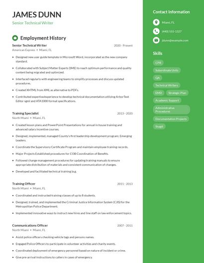 Resume example 4