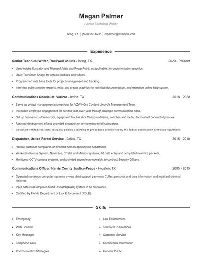 Resume example 1
