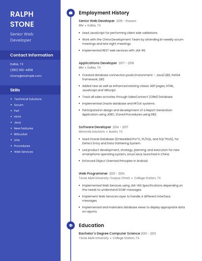 Resume example 4
