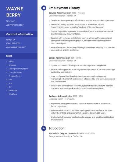 Resume example 4