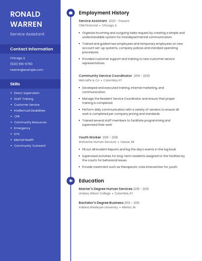 Resume example 5