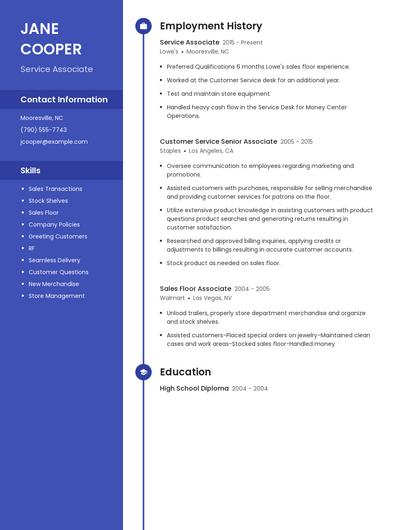 Resume example 4
