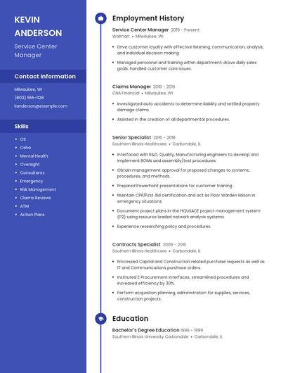 Resume example 5