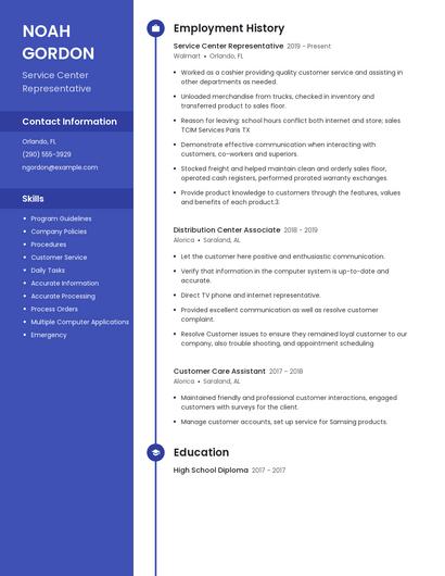 Resume example 5