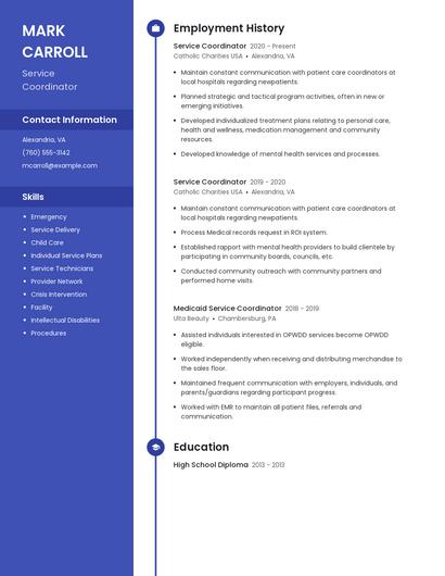 Resume example 5