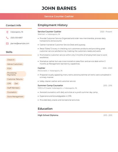 Resume example 3