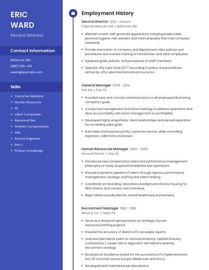 Resume example 5