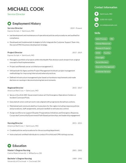 Resume example 4