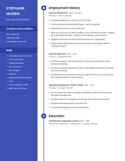 Resume example 5