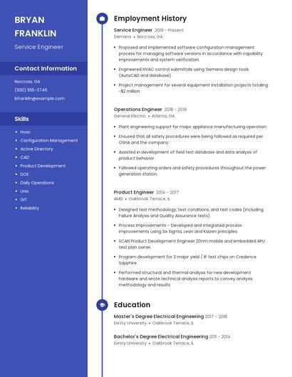 Resume example 4