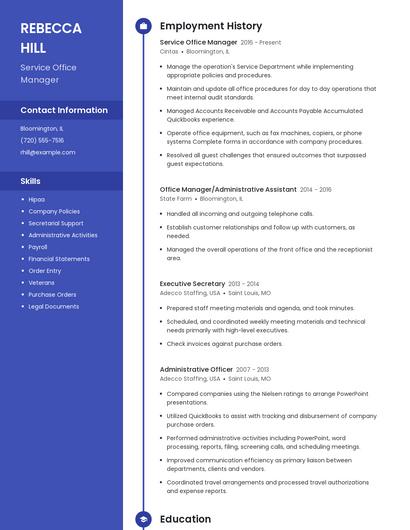 Resume example 5
