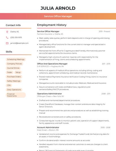 Resume example 3