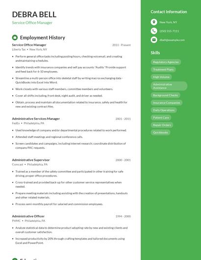 Resume example 4