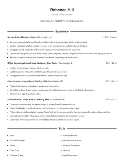 Resume example 1