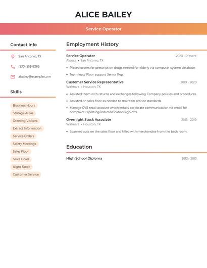 Resume example 3