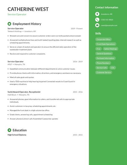 Resume example 4