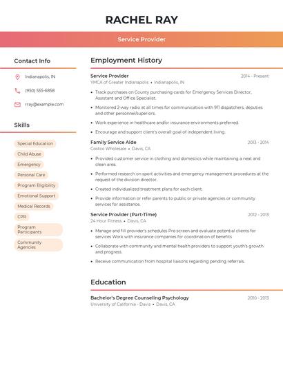 Resume example 3