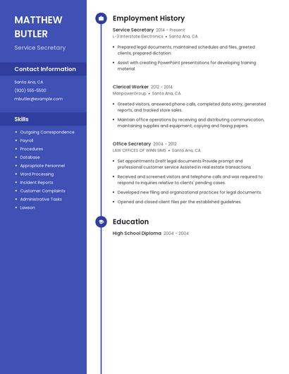 Resume example 4